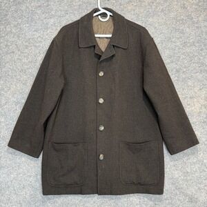 Baracuta Cashmere Wool Chore Jacket Men Small (fits Large r) Lanificio Casentino